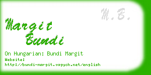 margit bundi business card